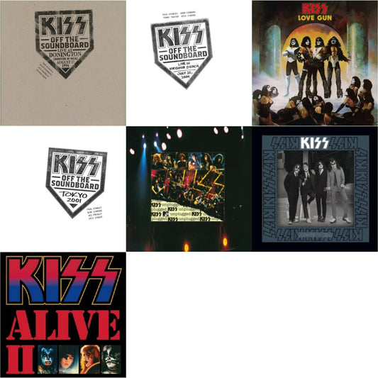 Kiss - Kiss Off The Soundboard: Tokyo 2001 (3LP) & Kiss Off The Soundboard: Live In Virginia Beach (3LP) & Kiss Off The Soundboard: Donington 1996 (Live) (3LP) & Dressed To Kill & Love Gun & Mtv Unplugged & Alive Ii