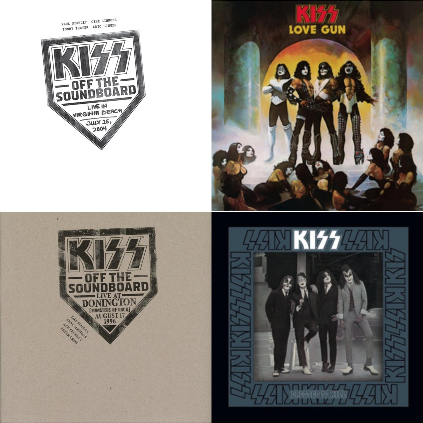 Kiss - Kiss Off The Soundboard: Live In Virginia Beach (3LP) & Kiss Off The Soundboard: Donington 1996 (Live) (3LP) & Dressed To Kill & Love Gun