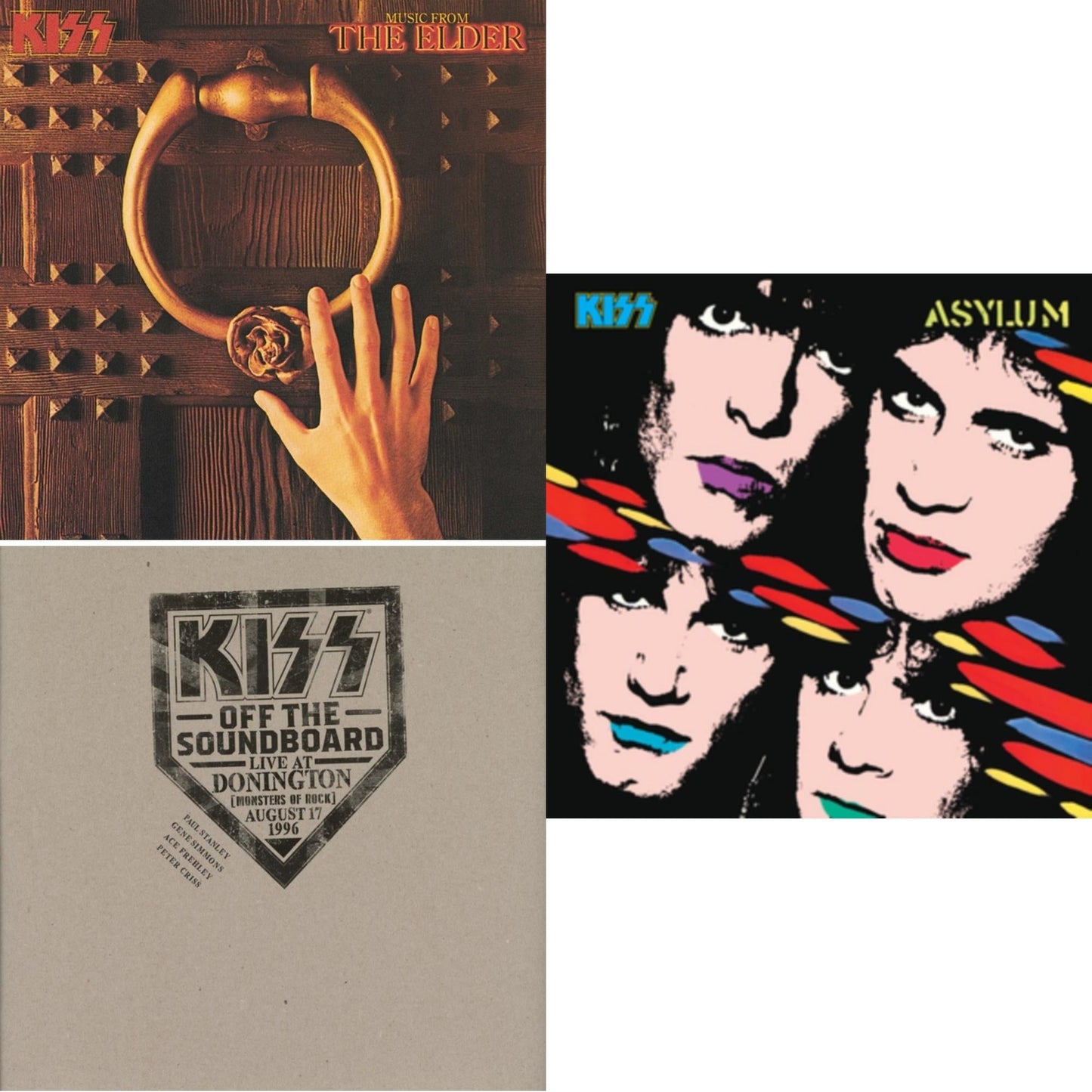 Kiss - Music From The Elder (Half-Speed Master/Clear LP Vinyl/180G) & Kiss Off The Soundboard: Donington 1996 (Live) (3LP) & Asylum