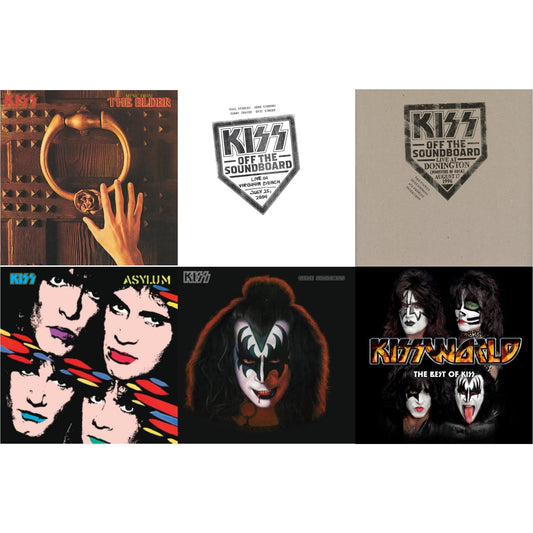 Kiss - Music From The Elder (Half-Speed Master/Clear LP Vinyl/180G) & Kiss Off The Soundboard: Live In Virginia Beach (3LP) & Kiss Off The Soundboard: Donington 1996 (Live) (3LP) & Asylum & Gene Simmons & Kissworld - The Best Of Kiss (2 LP)