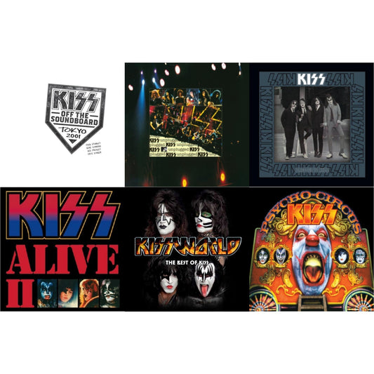 Kiss - Kiss Off The Soundboard: Tokyo 2001 (3LP) & Psycho Circus & Dressed To Kill & Mtv Unplugged & Alive Ii & Kissworld - The Best Of Kiss (2 LP)