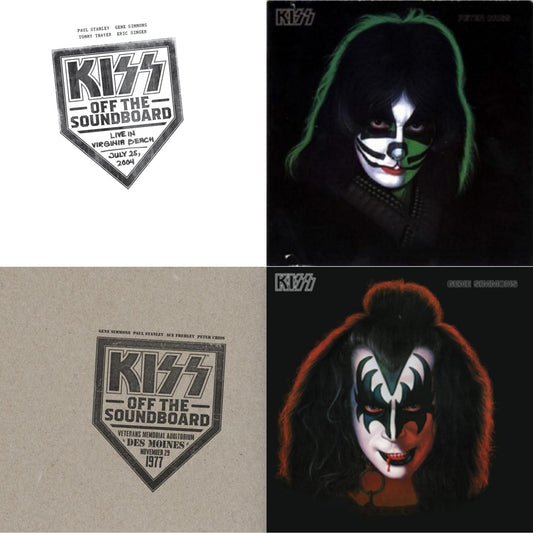 Kiss - Kiss Off The Soundboard: Live In Virginia Beach (3LP) & Kiss Off The Soundboard: Live In Des Moines (2LP) & Gene Simmons & Peter Criss