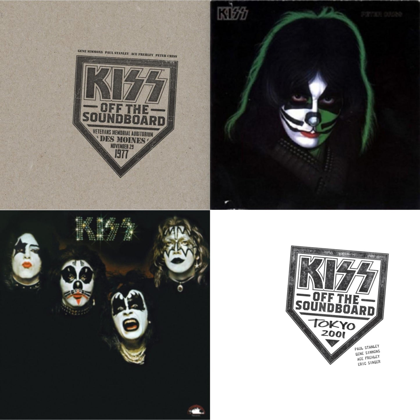 Kiss - Kiss Off The Soundboard: Tokyo 2001 (3LP) & Kiss Off The Soundboard: Live In Des Moines (2LP) & Kiss & Peter Criss
