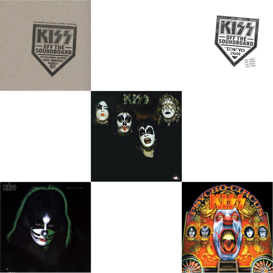 Kiss - Kiss Off The Soundboard: Tokyo 2001 (3LP) & Kiss Off The Soundboard: Live In Des Moines (2LP) & Kiss & Psycho Circus & Peter Criss