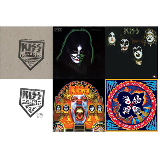 Kiss - Kiss Off The Soundboard: Tokyo 2001 (3LP) & Kiss Off The Soundboard: Live In Des Moines (2LP) & Kiss & Psycho Circus & Rock & Roll Over & Peter Criss
