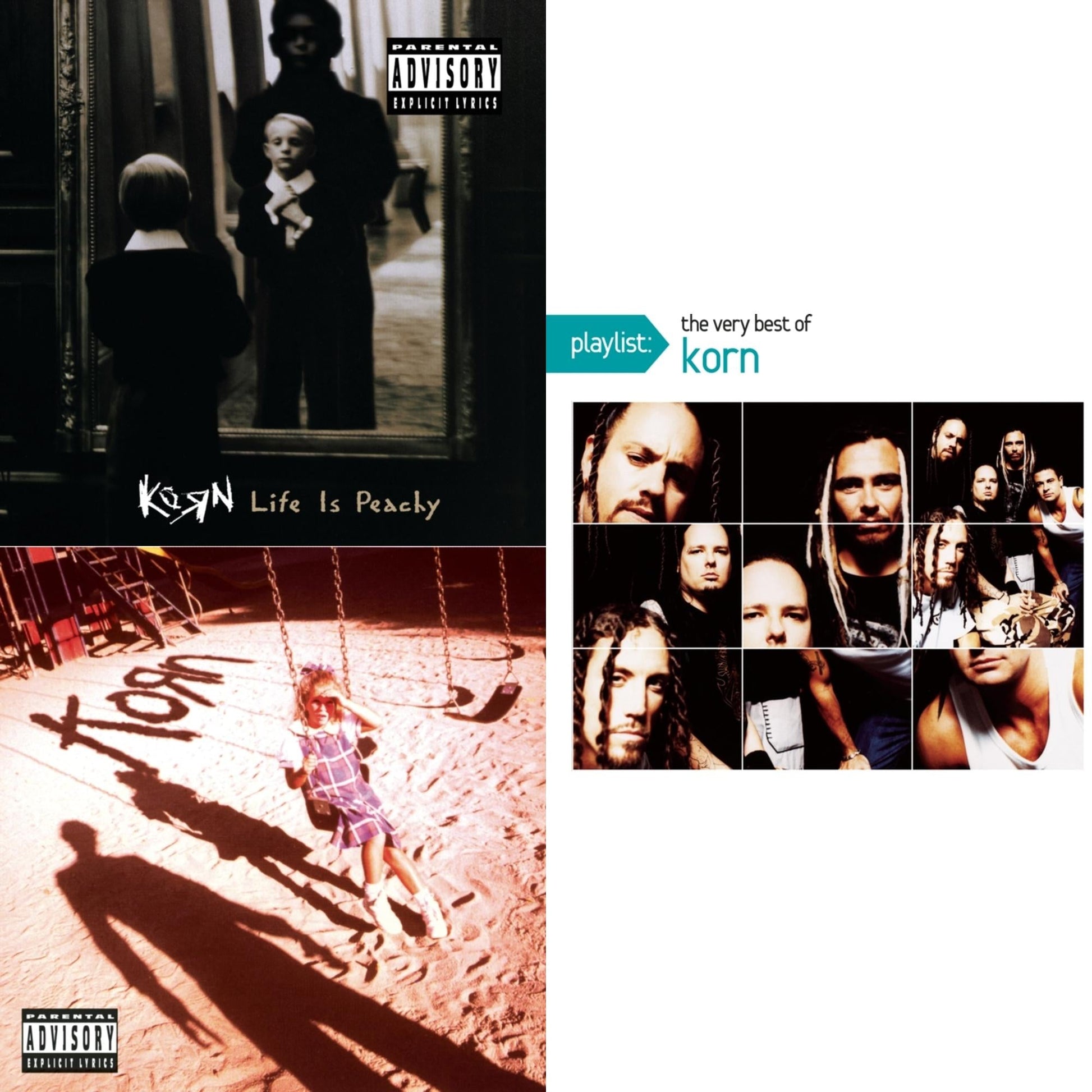 Korn - Life Is Peachy & Korn (Explicit) & Playlist: Very Best Of Korn - CD Bundle