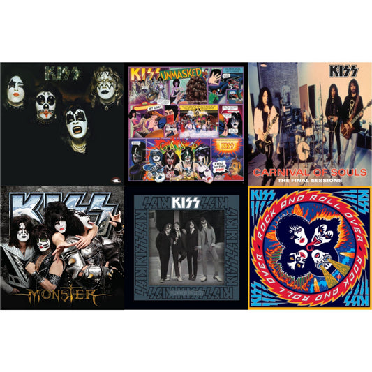 Kiss - Monster & Kiss & Unmasked & Dressed To Kill & Carnival Of Souls & Rock & Roll Over - LP Vinyl Bundle