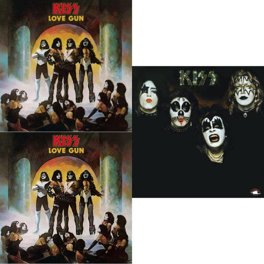 Kiss - Love Gun (Tangerine/Aqua Splatter LP Vinyl) & Kiss & Love Gun