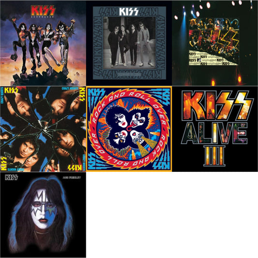 Kiss - Destroyer & Dressed To Kill & Mtv Unplugged & Crazy Nights & Rock & Roll Over & Alive Iii & Ace Frehley - LP Vinyl Bundle