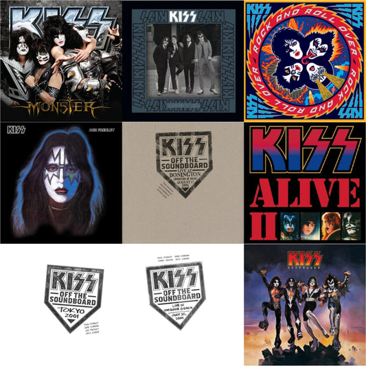 Kiss - Kiss Off The Soundboard: Tokyo 2001 (3LP) & Kiss Off The Soundboard: Live In Virginia Beach (3LP) & Kiss Off The Soundboard: Donington 1996 (Live) (3LP) & Monster & Destroyer & Dressed To Kill & Rock & Roll Over & Alive Ii & Ace Frehley