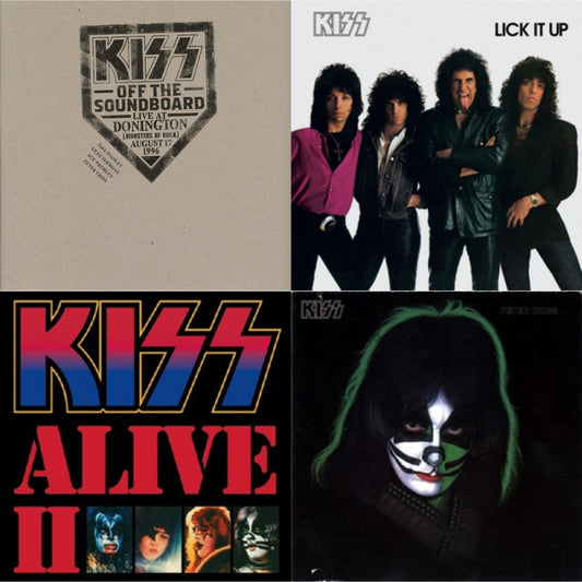Kiss - Kiss Off The Soundboard: Donington 1996 (Live) (3LP) & Lick It Up & Alive Ii & Peter Criss