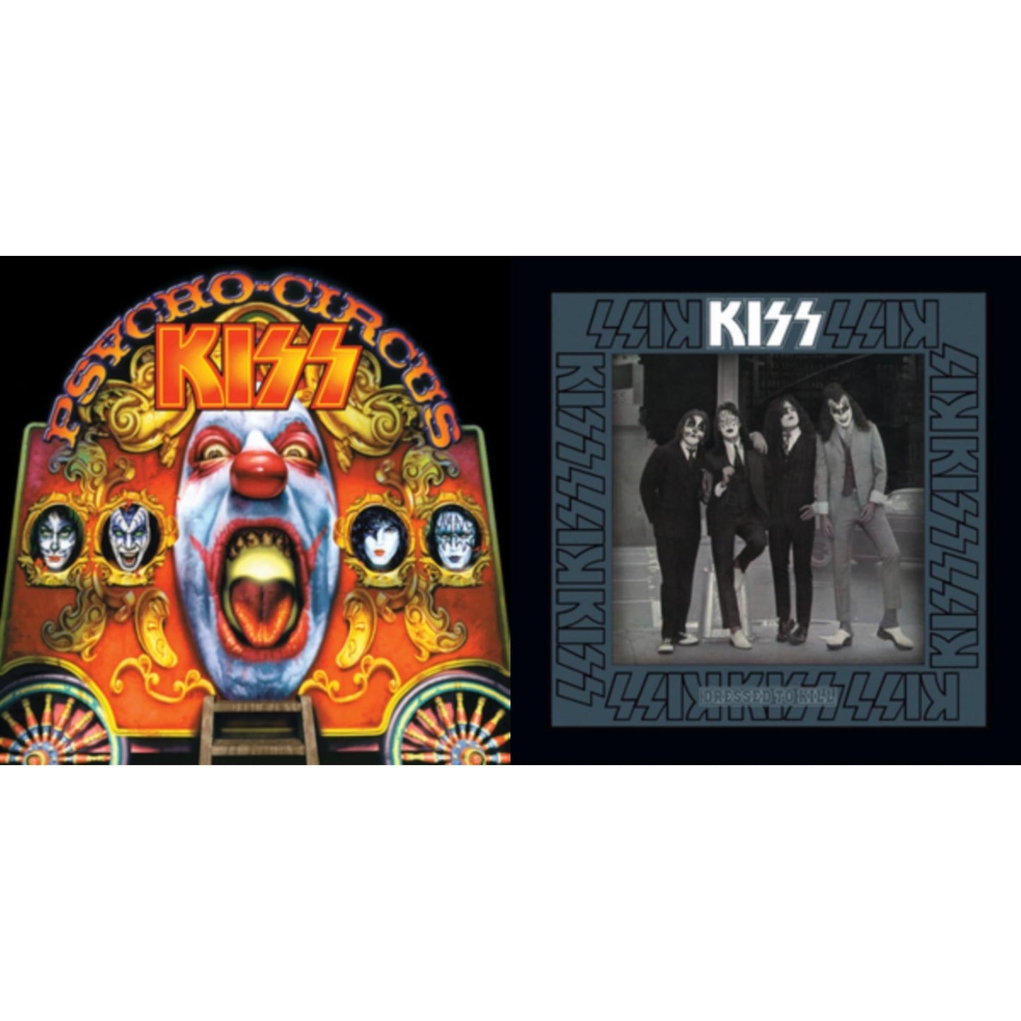 Kiss - Psycho Circus & Dressed To Kill - LP Vinyl Bundle