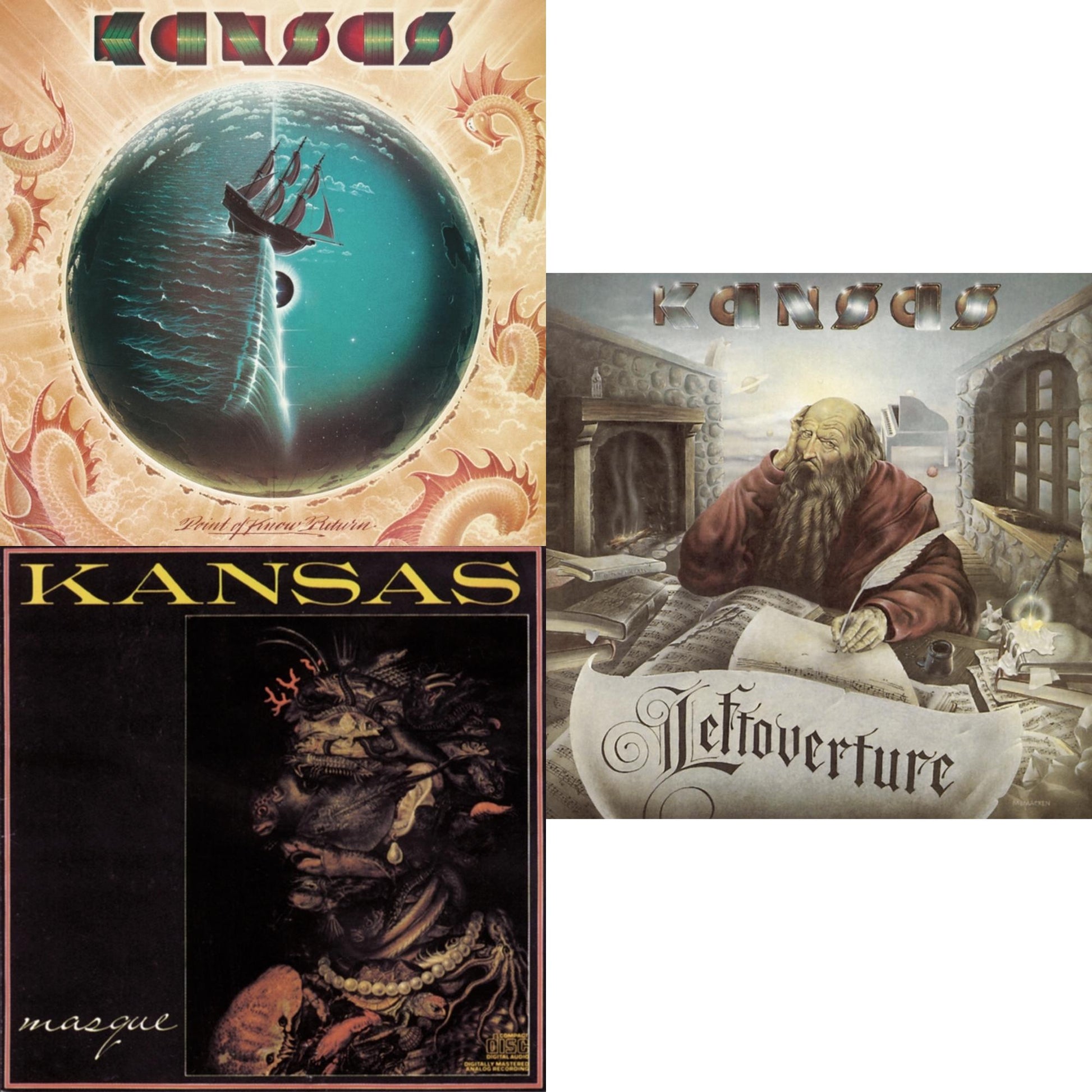 Kansas - Masque & Leftoverture & Point Of Know Return - CD Bundle