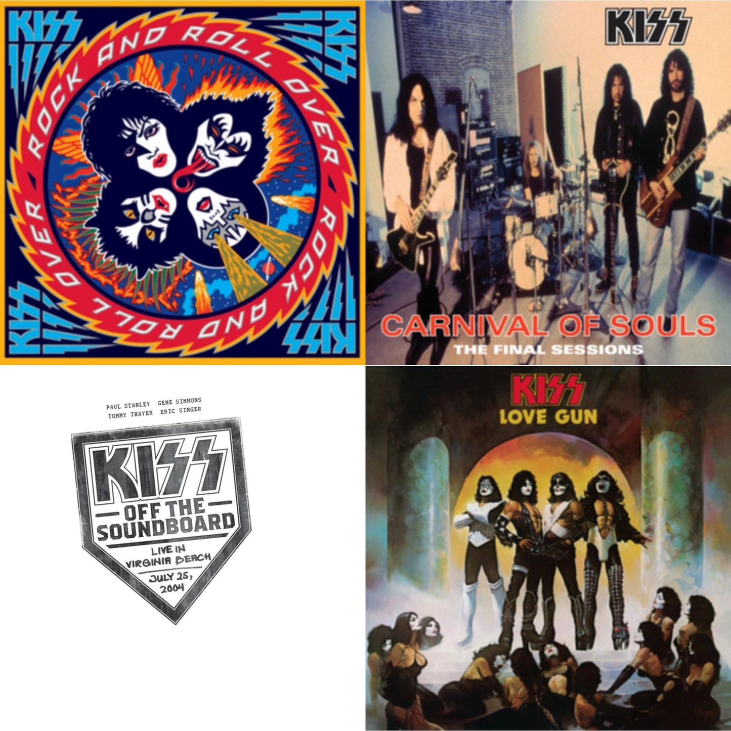 Kiss - Kiss Off The Soundboard: Live In Virginia Beach (3LP) & Carnival Of Souls & Love Gun & Rock & Roll Over
