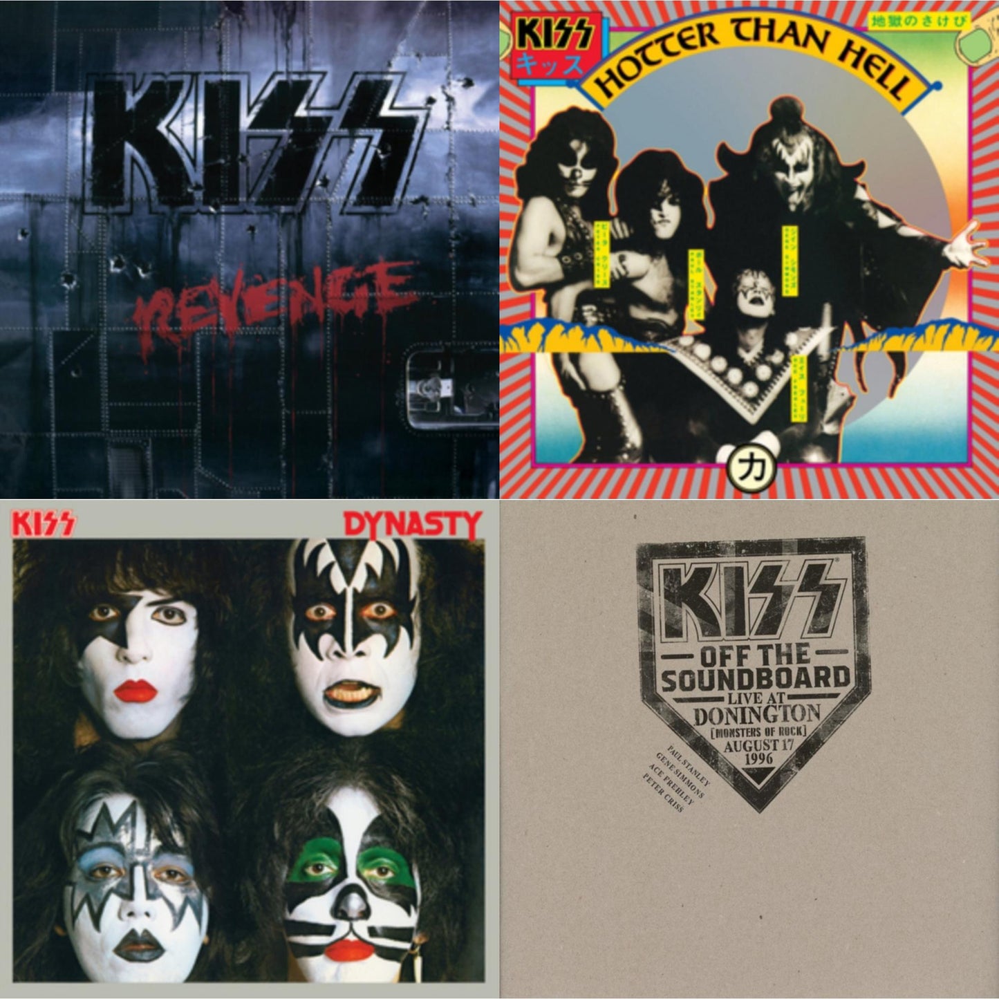 Kiss - Kiss Off The Soundboard: Donington 1996 (Live) (3LP) & Revenge & Dynasty & Hotter Than Hell