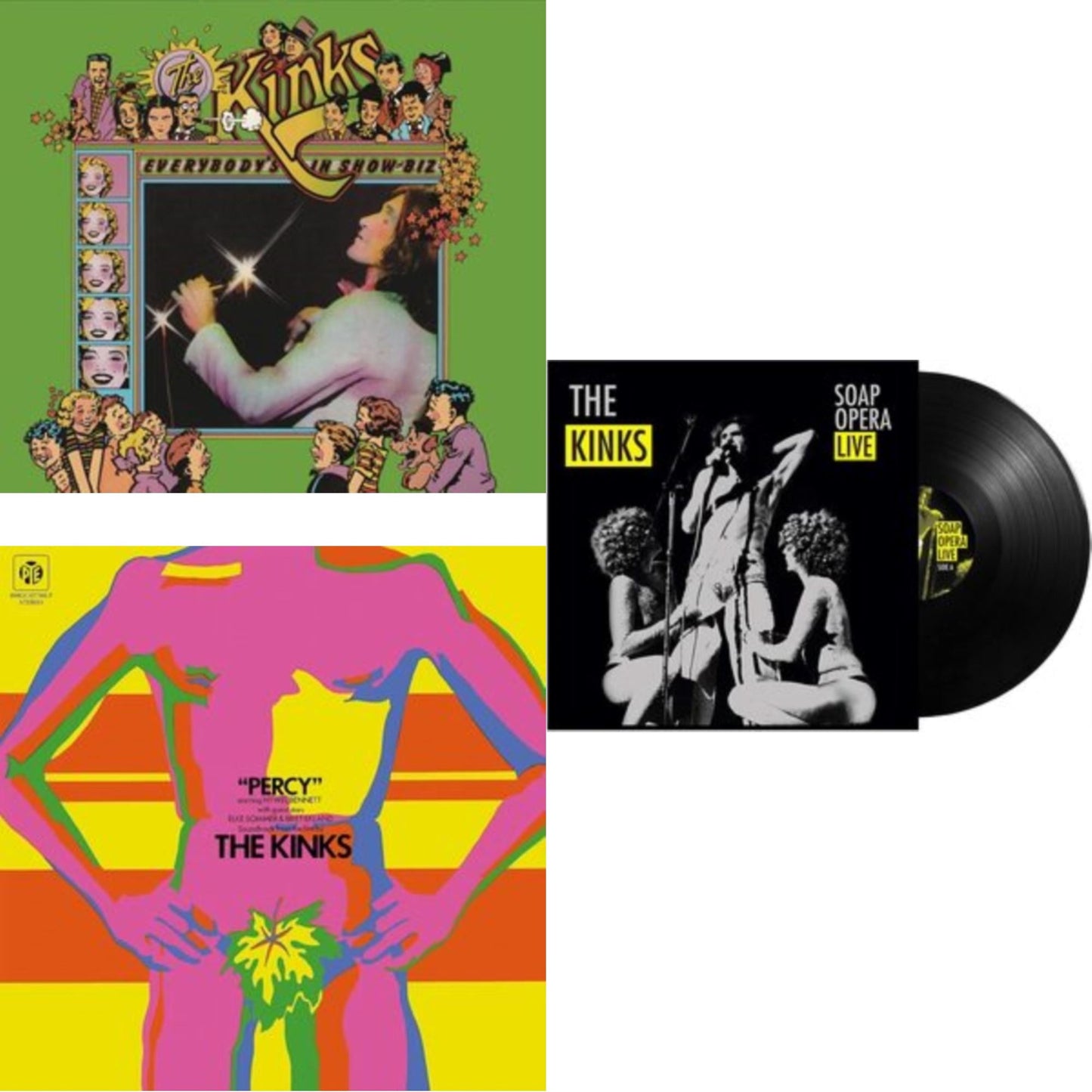 Kinks - Everybody's In Show-Biz (2022 Standalone/2LP) & Percy & Soap Opera Live (140G)