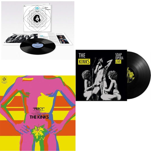 Kinks - Lola Versus Powerman & The Moneygoround: Pt. 1 (180G/Remastered/Booklet) & Percy & Soap Opera Live (140G) - LP Vinyl Bundle