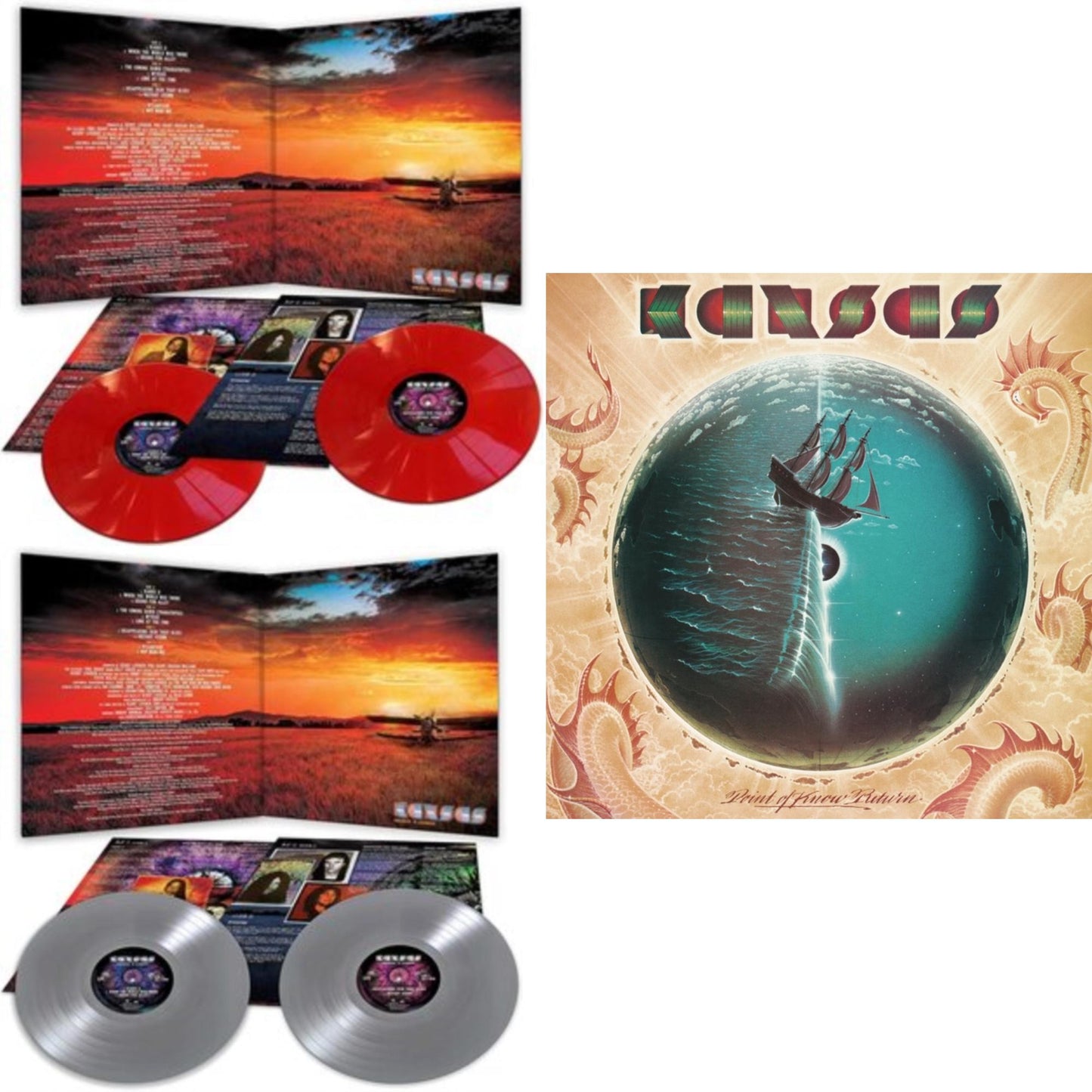 Kansas - Point Of Know Return (Dl Code) & Somewhere To Elsewhere (Red LP Vinyl) & Somewhere To Elsewhere (Silver Vinyl/Limited/2LP)
