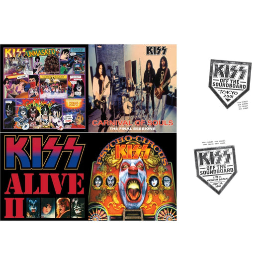 Kiss - Kiss Off The Soundboard: Tokyo 2001 (3LP) & Kiss Off The Soundboard: Live In Virginia Beach (3LP) & Psycho Circus & Unmasked & Carnival Of Souls & Alive Ii