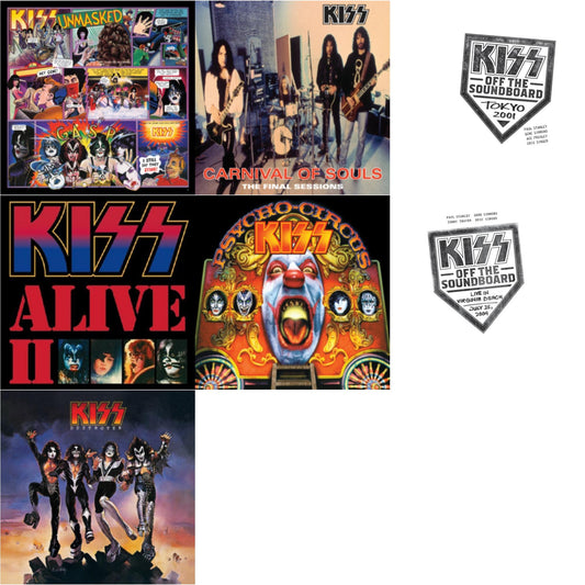 Kiss - Kiss Off The Soundboard: Tokyo 2001 (3LP) & Kiss Off The Soundboard: Live In Virginia Beach (3LP) & Destroyer & Psycho Circus & Unmasked & Carnival Of Souls & Alive Ii
