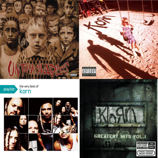 Korn - Untouchables & Korn (Explicit) & Playlist: Very Best Of Korn & Greatest Hits Vol.1 - CD Bundle
