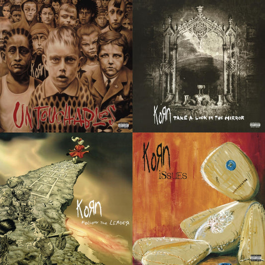 Korn - Issues (X) (2LP/140G) & Take A Look In The Mirror (2 LP) (140G) & Untouchables (X) (2LP/140G) & Follow The Leader (Pa) (2 LP/140G)