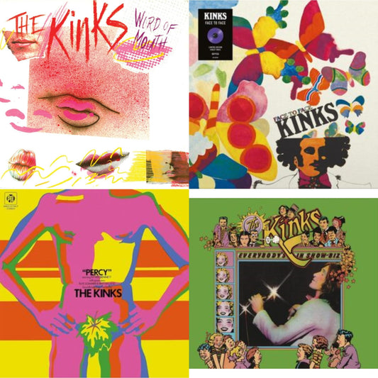 Kinks - Face To Face & Everybody's In Show-Biz (2022 Standalone/2LP) & Percy & Word Of Mouth (180G/Red LP Vinyl/Limited Edition/Gatefold Cover & Poster)