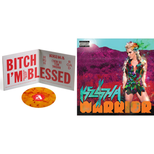 Kesha - High Road (X) (2LP/140G/Orange & Red Tie Dye Vinyl) & Warrior (Expanded Edition)