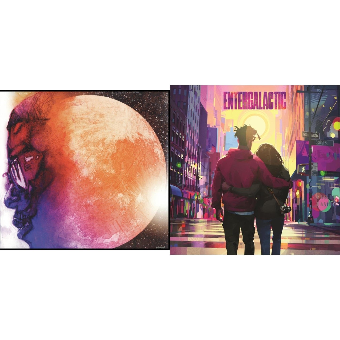 Kid Cudi - Entergalactic (X) & Man On Moon: End Of Day - LP Vinyl Bundle