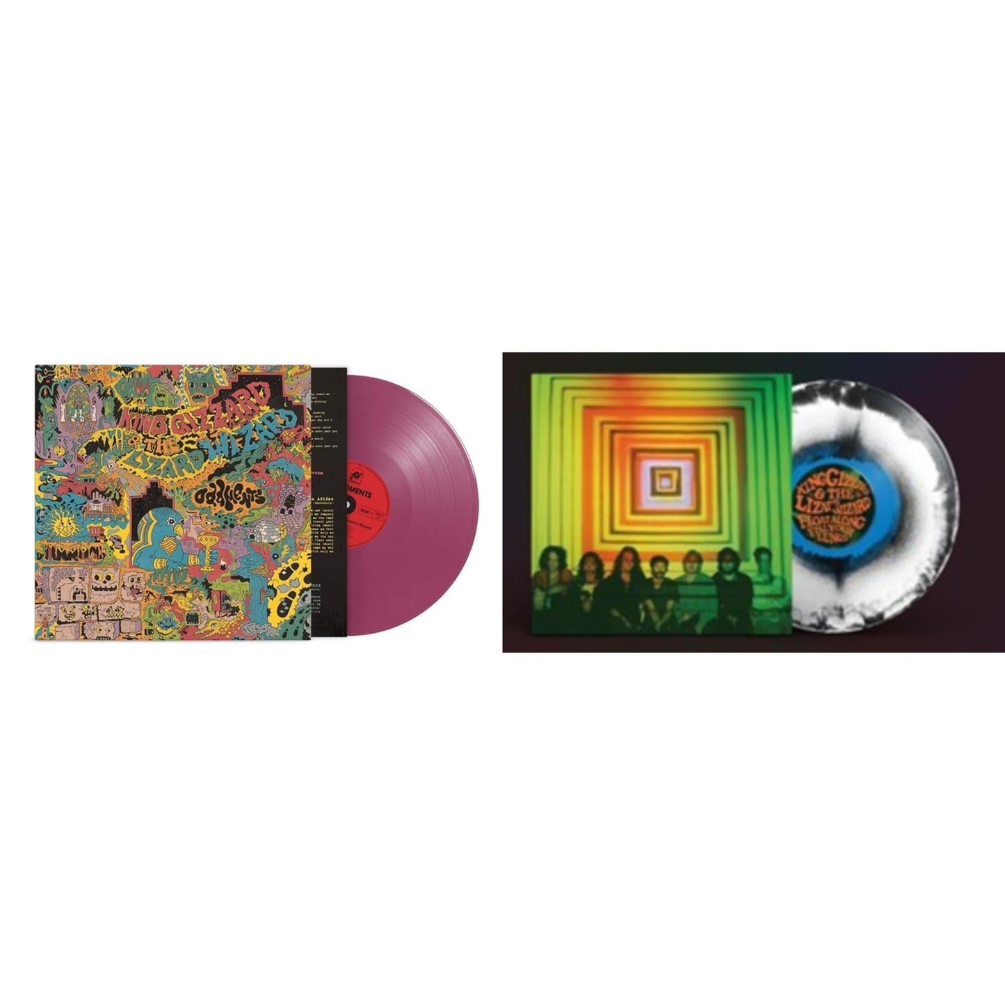 King Gizzard & The Lizard Wizard - Oddments (Plum LP Vinyl) & Float Along - Fill Your Lungs (Venusian Sky Color LP Vinyl)