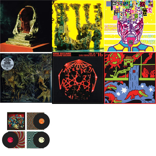 King Gizzard & The Lizard Wizard - Live In Brussels '19 (Fuzz Club Official Bootleg) & Live In Paris '19 (Fuzz Club Official Bootleg) & Teenage Gizzard (Fuzz Club Official Bootleg) (Deluxe Edition) & L.W. & Murder Of The Universe (Transparent Green