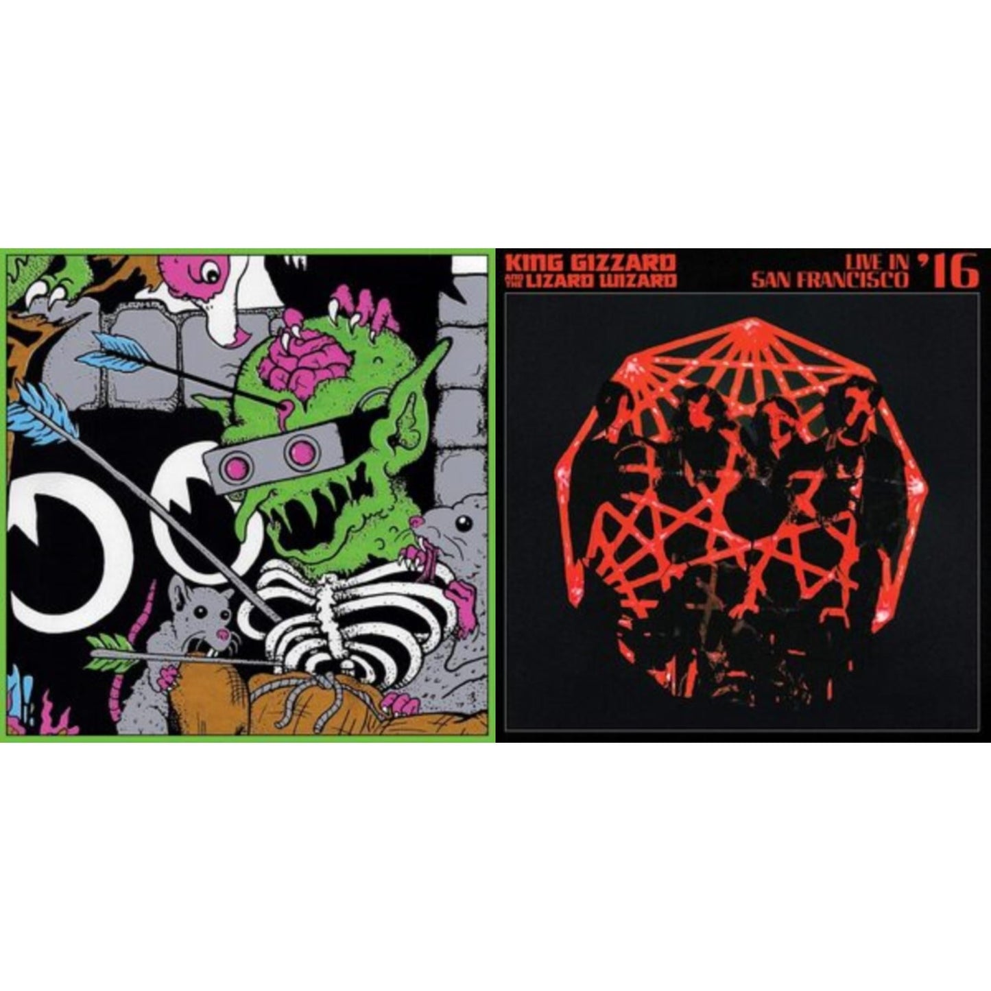 King Gizzard & The Lizard Wizard - Live In Brussels '19 (140G/3LP) & Live In San Francisco '16 (Deluxe/2LP/Fog/Sunburst Vinyl)