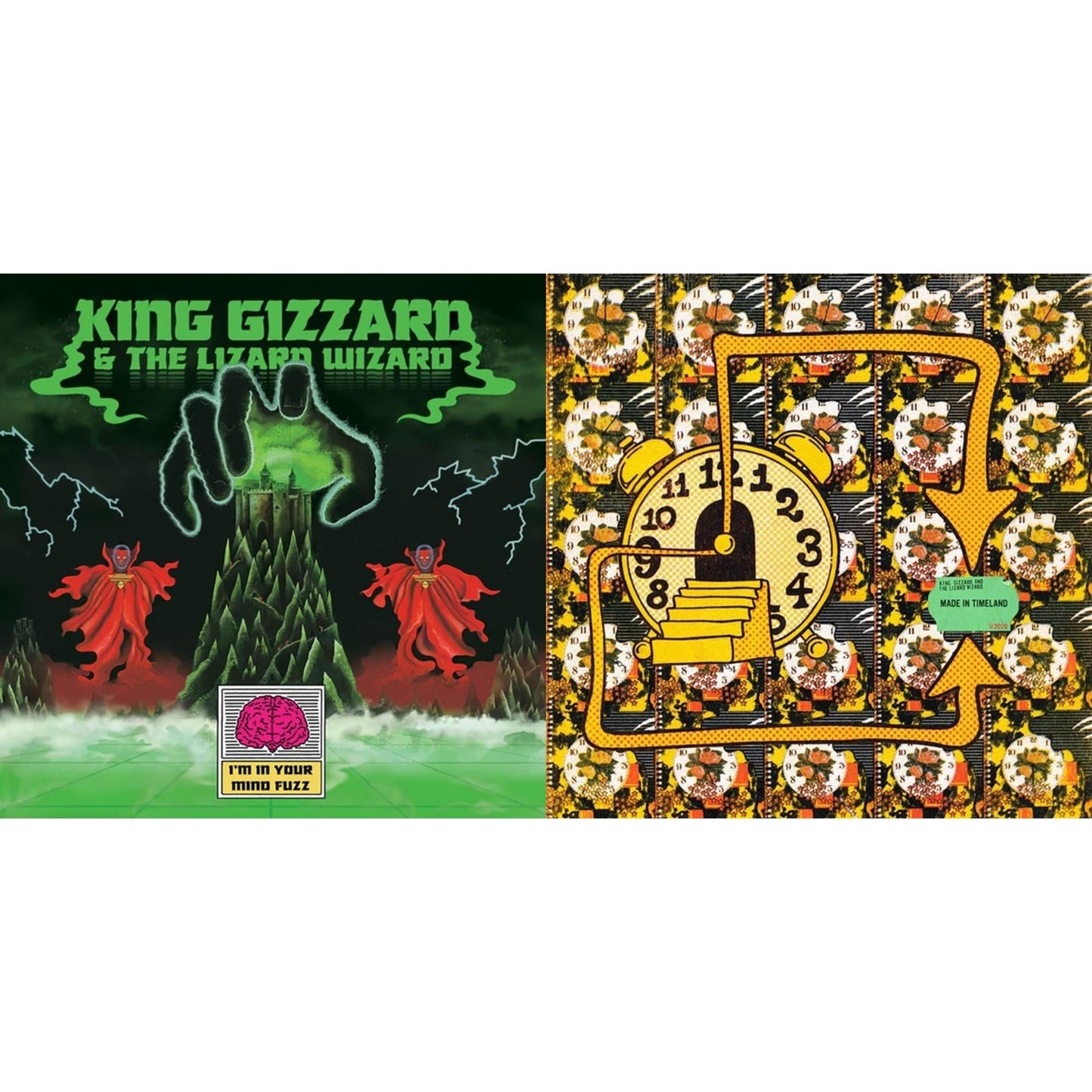 King Gizzard & The Lizard Wizard - I'm In Your Mind Fuzz & Made In Timeland - LP Vinyl Bundle