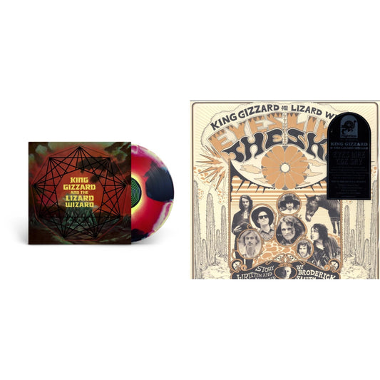 King Gizzard & The Lizard Wizard - Nonagon Infinity (Yellow/Red/Black LP Vinyl) & Eyes Likes The Sky (Peach LP Vinyl)