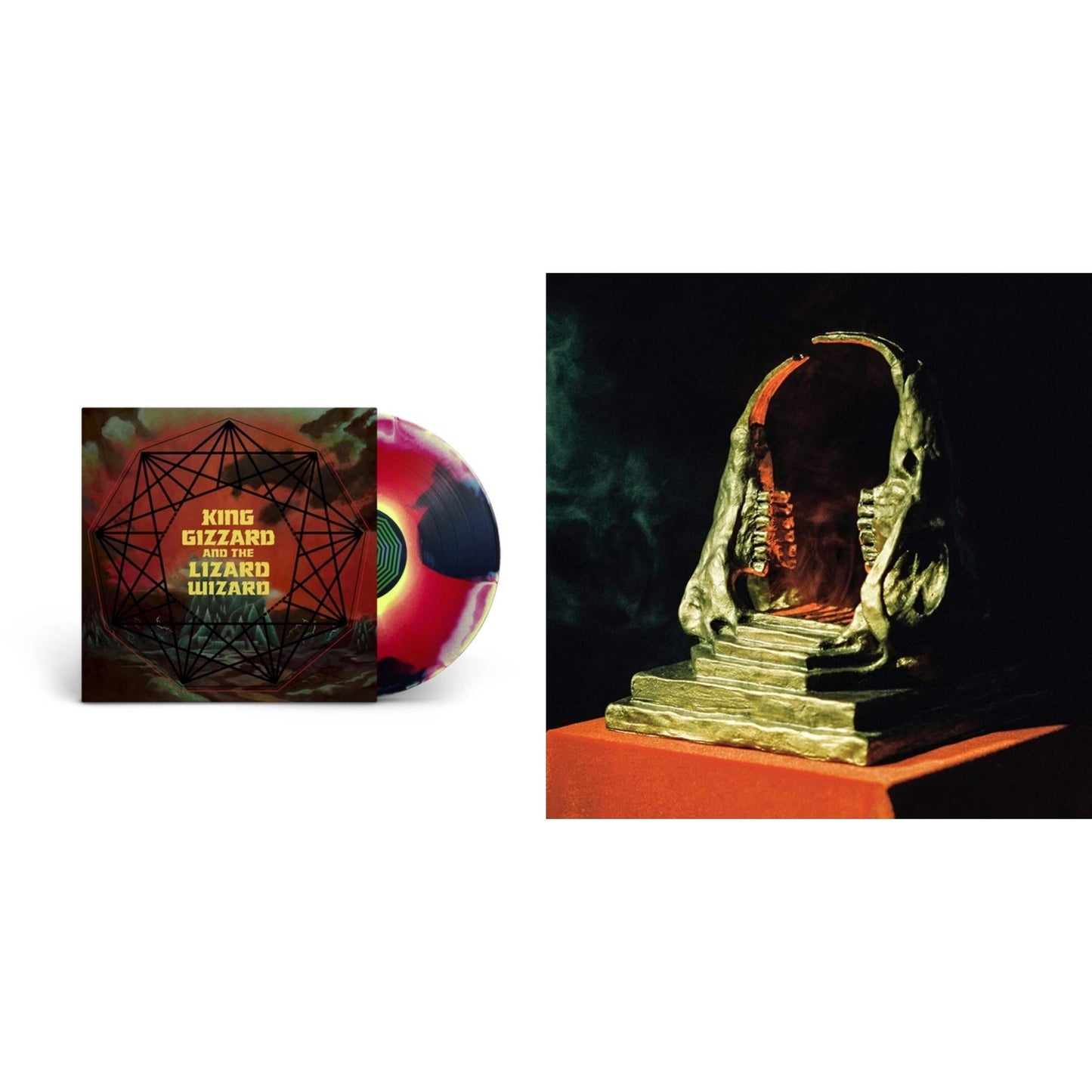 King Gizzard & The Lizard Wizard - Nonagon Infinity (Yellow/Red/Black LP Vinyl) & Infest The Rats' Nest (Red/Black LP Vinyl)