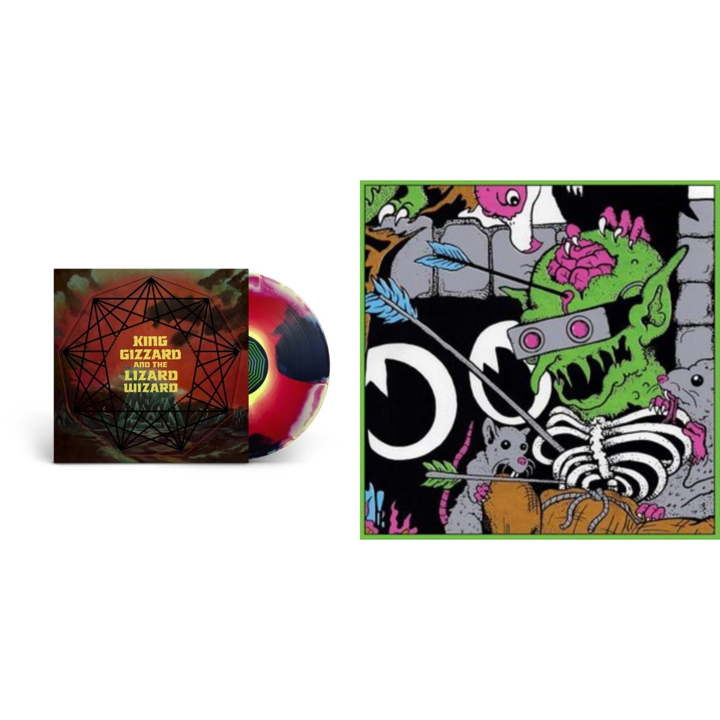 King Gizzard & The Lizard Wizard - Live In Brussels '19 (140G/3LP) & Nonagon Infinity (Yellow/Red/Black LP Vinyl)
