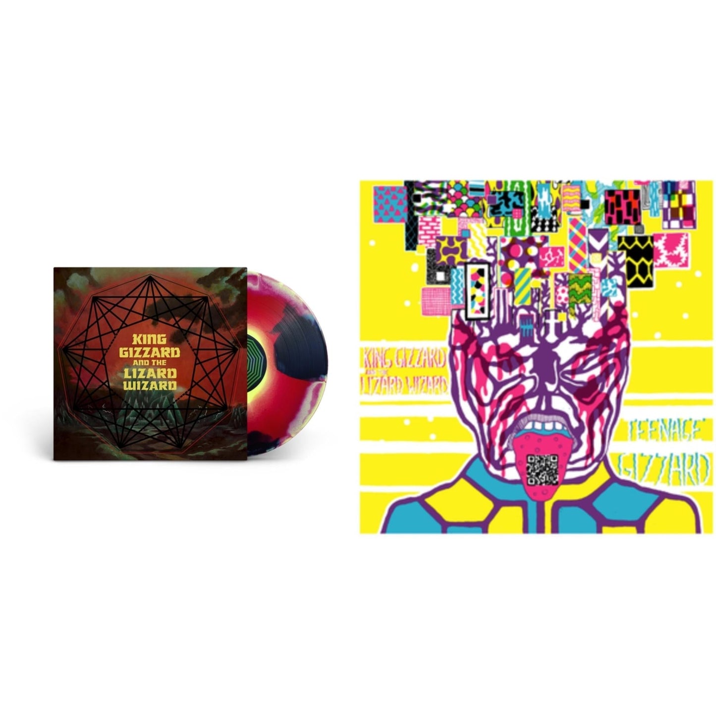 King Gizzard & The Lizard Wizard - Teenage Gizzard (Fuzz Club Official Bootleg) (Deluxe Edition) & Nonagon Infinity (Yellow/Red/Black LP Vinyl)