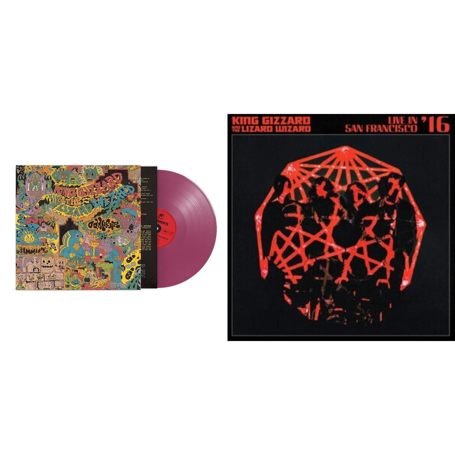 King Gizzard & The Lizard Wizard - Oddments (Plum LP Vinyl) & Live In San Francisco '16 (Deluxe/2LP/Fog/Sunburst Vinyl)