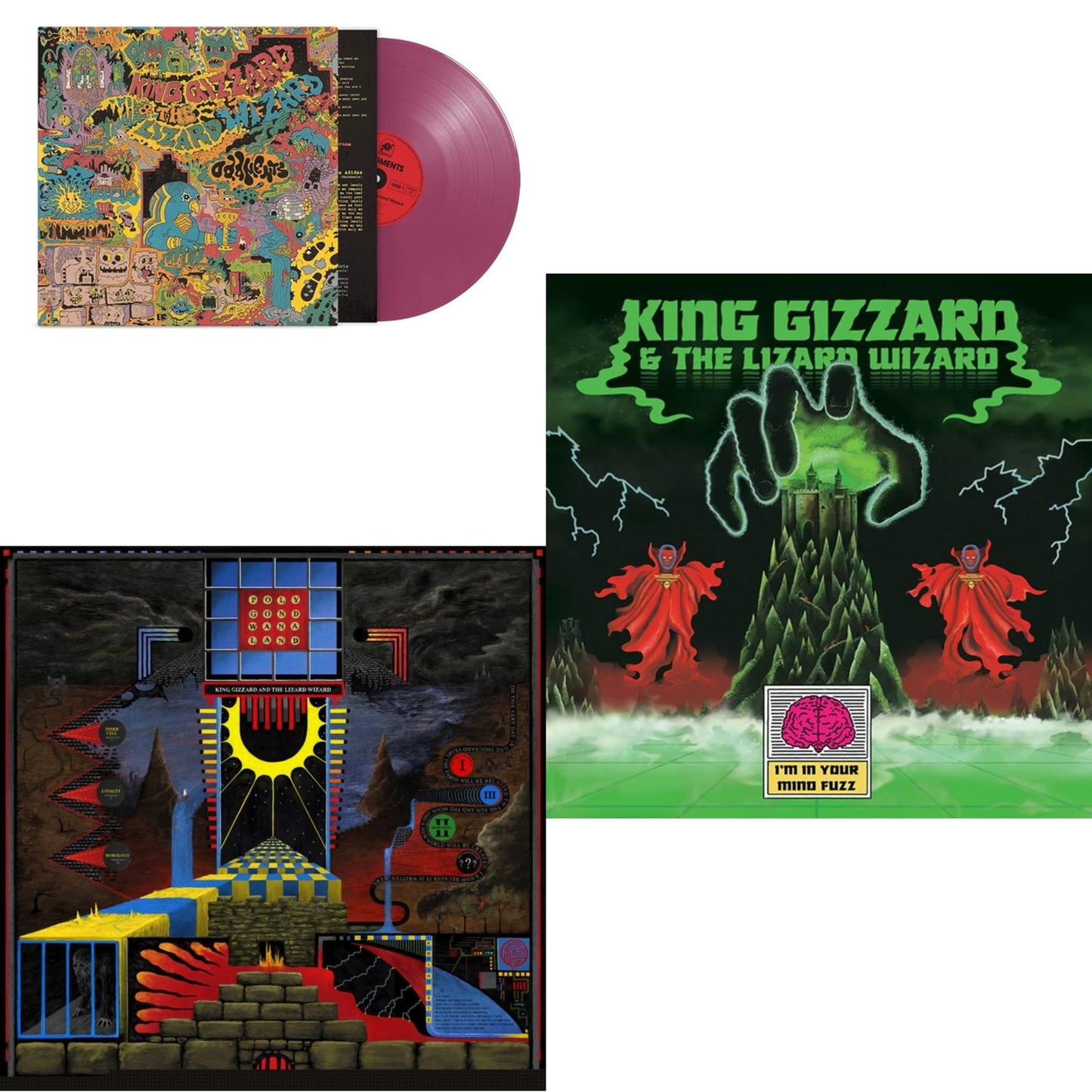 King Gizzard & The Lizard Wizard - I'm In Your Mind Fuzz & Polygondwanaland & Oddments (Plum LP Vinyl)