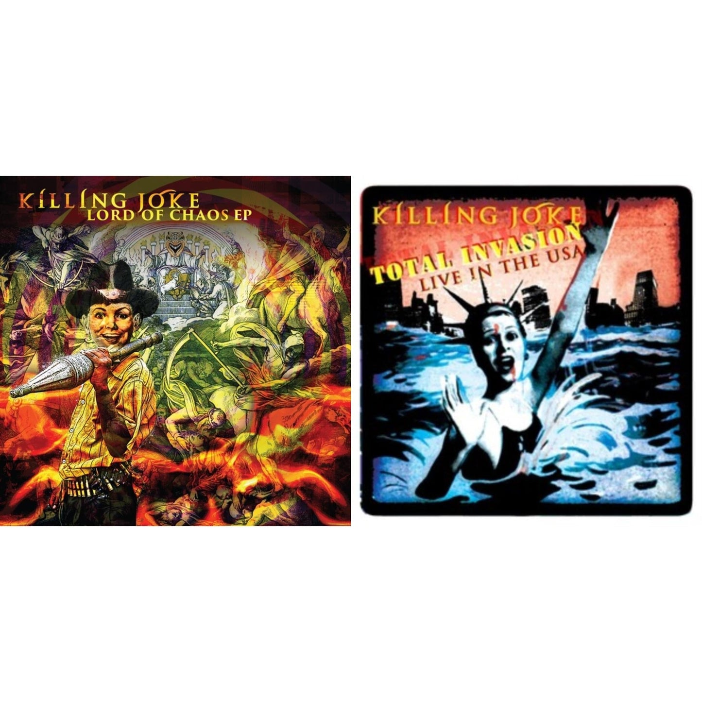 Killing Joke - Lord Of Chaos (Clear LP Vinyl) & Total Invasion Live In The Usa