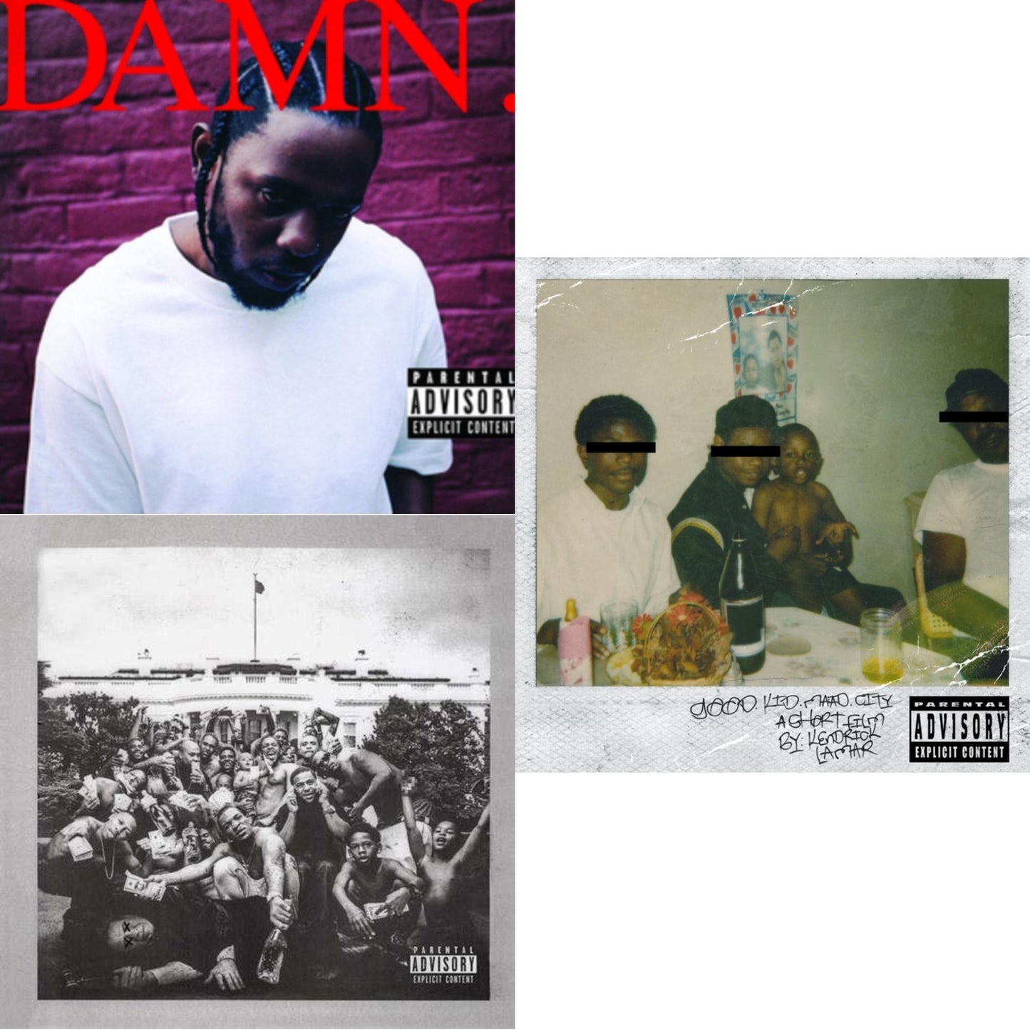 Kendrick Lamar - Damn. (Collectors Edition) & To Pimp A Butterfly & Good Kid, M.A.A.D City - CD Bundle
