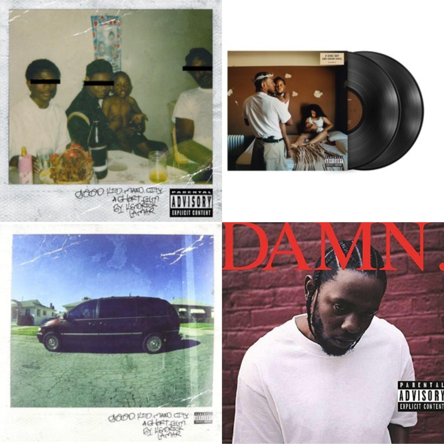 Kendrick Lamar - Good Kid, M.A.A.D City (X) (10Th Anniversary Edition/2LP) & Mr. Morale & The Big Steppers (180G/2LP) & Good Kid, M.A.A.D City & Damn. (X) (2LP/180G)