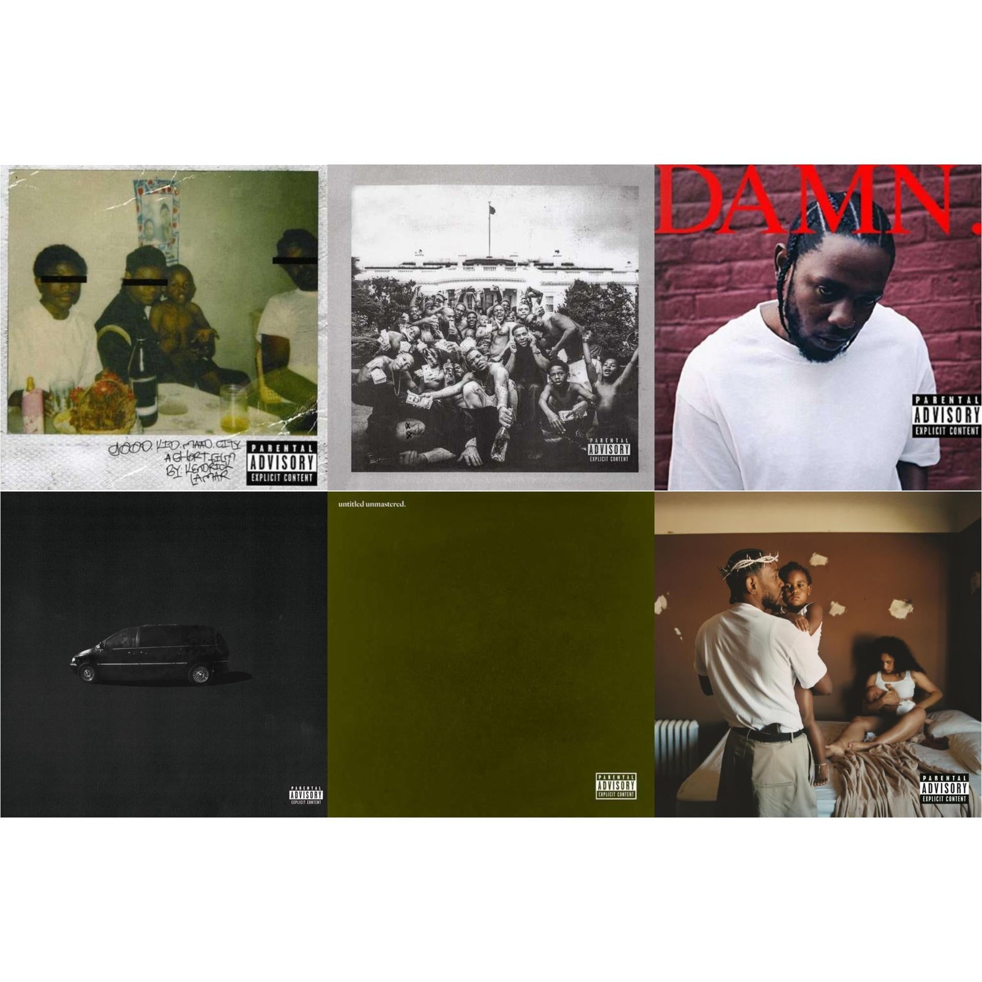 Kendrick Lamar - Mr. Morale & The Big Steppers (X) & Good Kid, M.A.A.D City (X) (10Th Anniversary Edition) & Good Kid, M.A.A.D City (Remixes) & To Pimp A Butterfly & Untitled Unmastered (X) & Damn. - CD Bundle