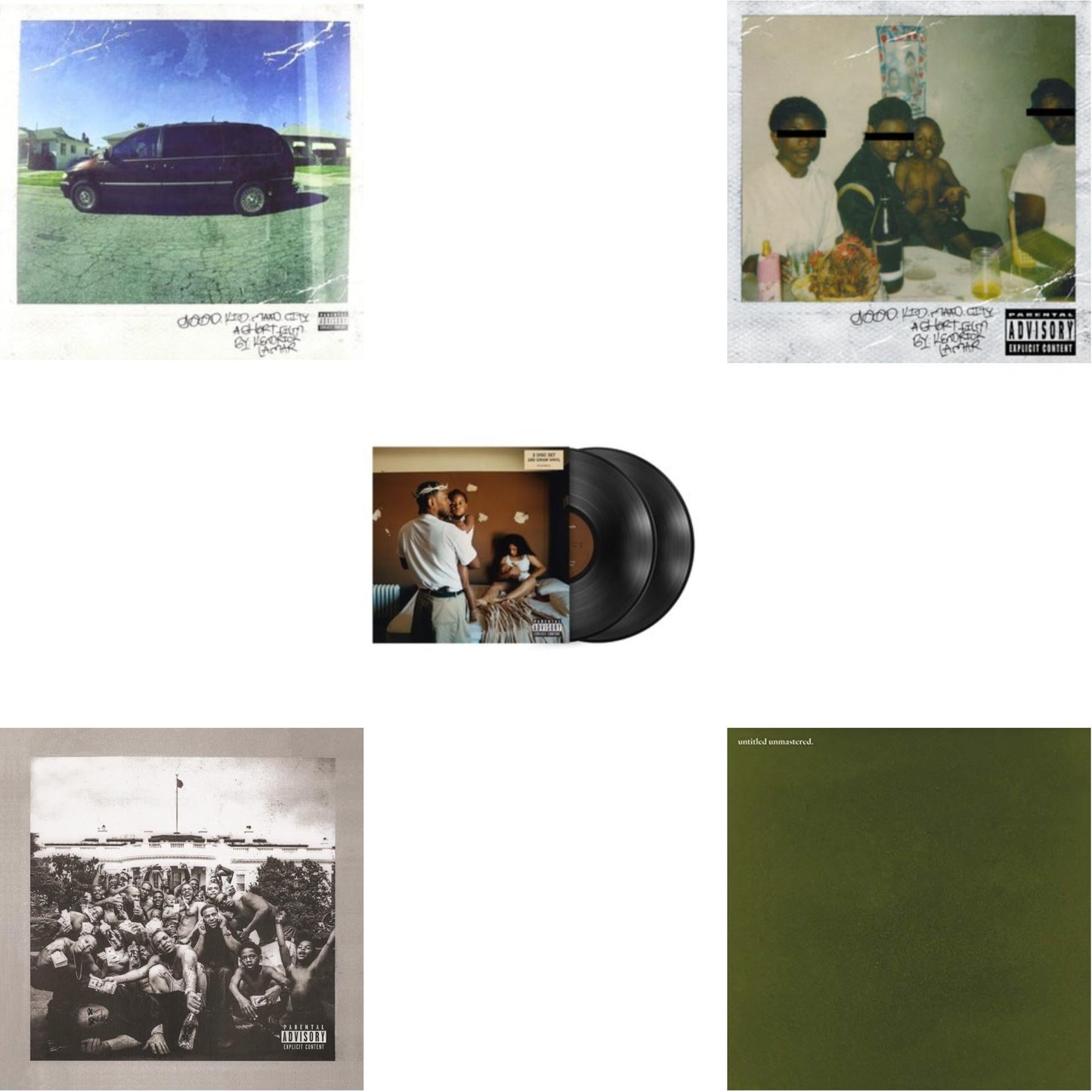Kendrick Lamar - Mr. Morale & The Big Steppers (180G/2LP) & Good Kid, M.A.A.D City (X) (10Th Anniversary Edition/2LP) & Good Kid, M.A.A.D City & To Pimp A Butterfly & Untitled Unmastered