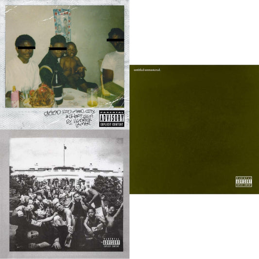 Kendrick Lamar - Good Kid, M.A.A.D City & To Pimp A Butterfly & Untitled Unmastered (X) - CD Bundle