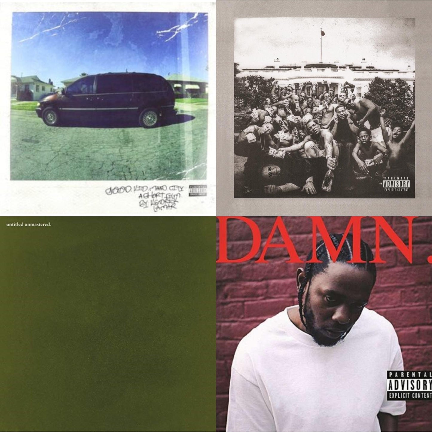 Kendrick Lamar - Good Kid, M.A.A.D City & To Pimp A Butterfly & Untitled Unmastered & Damn. (X) (2LP/180G)