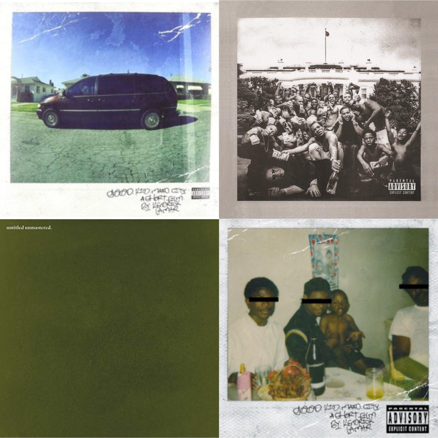 Kendrick Lamar - Good Kid, M.A.A.D City (X) (10Th Anniversary Edition/2LP) & Good Kid, M.A.A.D City & To Pimp A Butterfly & Untitled Unmastered