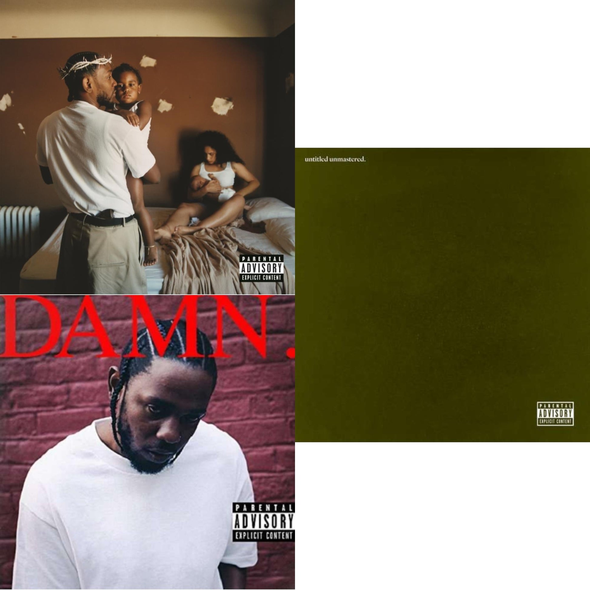 Kendrick Lamar - Mr. Morale & The Big Steppers (X) & Untitled Unmastered (X) & Damn. - CD Bundle
