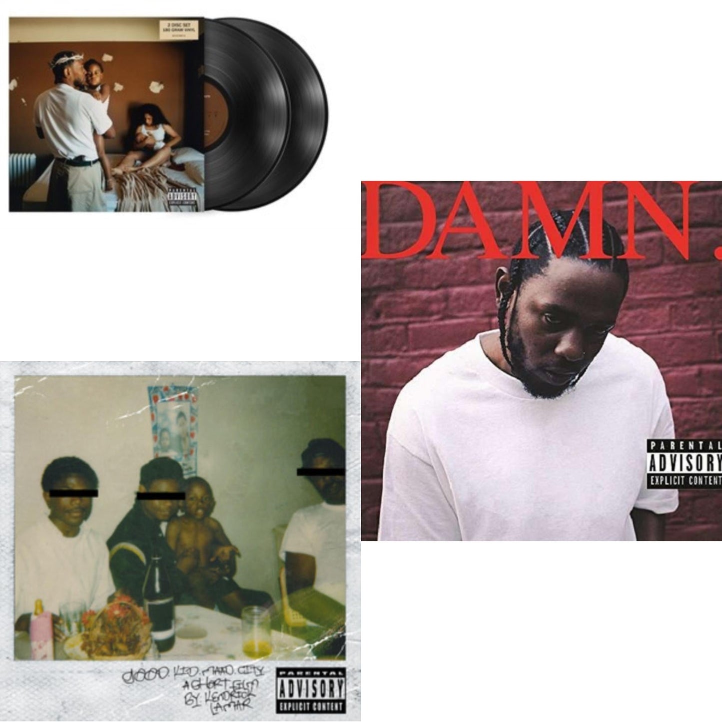 Kendrick Lamar - Mr. Morale & The Big Steppers (180G/2LP) & Good Kid, M.A.A.D City (X) (10Th Anniversary Edition/2LP) & Damn. (X) (2LP/180G)