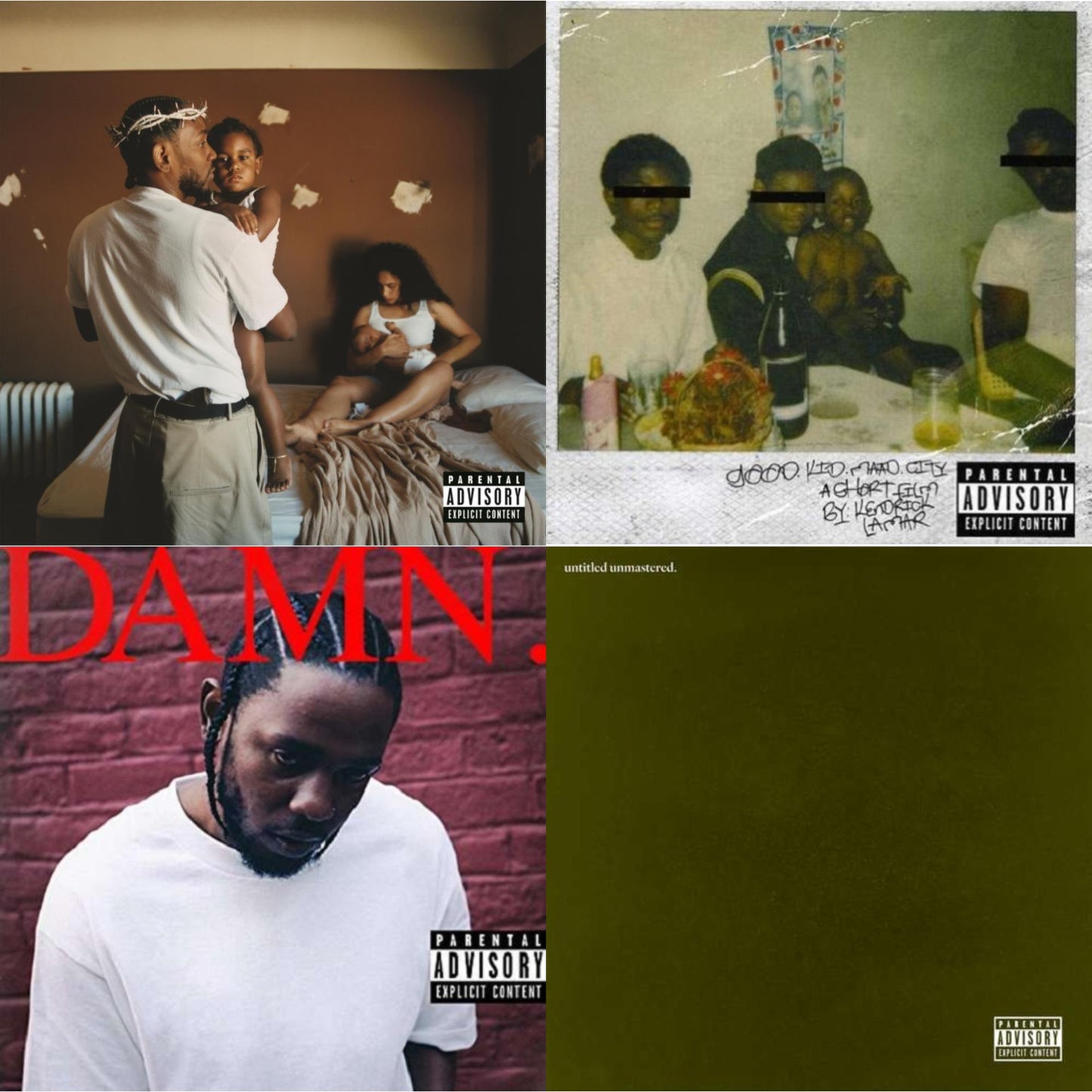 Kendrick Lamar - Mr. Morale & The Big Steppers (X) & Good Kid, M.A.A.D City (Remixes) & Untitled Unmastered (X) & Damn. - CD Bundle